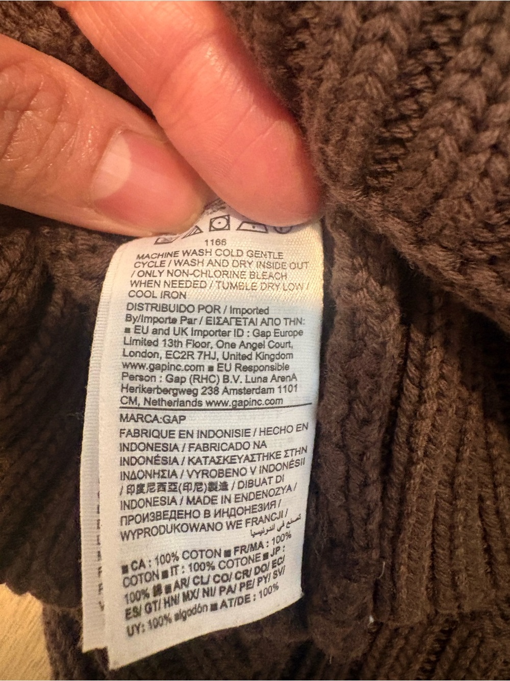 EUC | Gap 100% Cotton Oversized Crewneck Sweater | Size Medium | Terra Brown - Picture 7 of 7